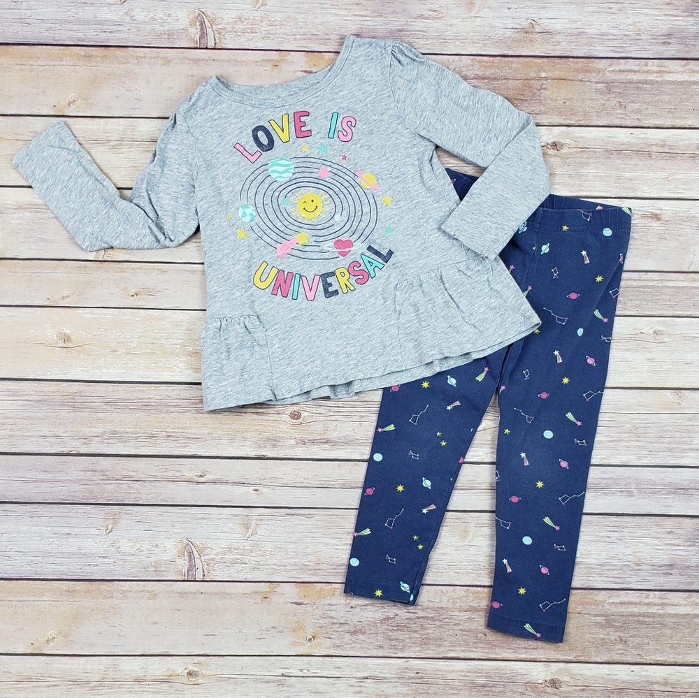 Toddler Girls Outfit, Size 3T